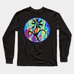 flower graffiti pop Long Sleeve T-Shirt